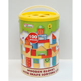 100st gekleurde + naturel hout