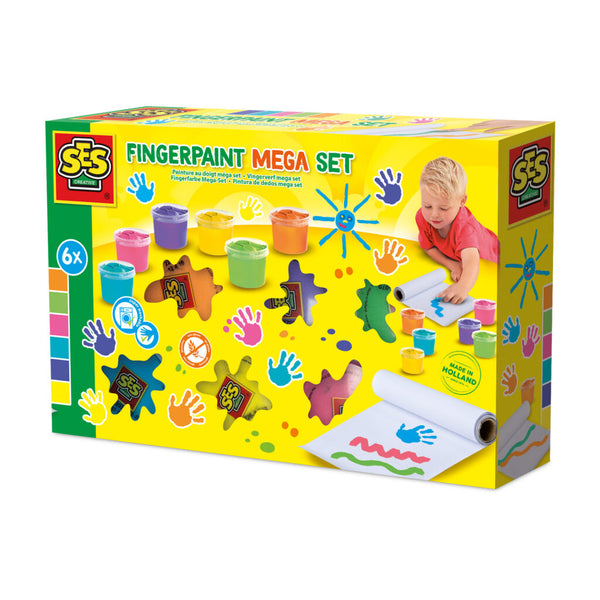 SES Vingerverf mega set 6 kleu