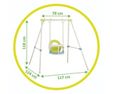 Baby swing120cm blauw schommel