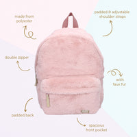 Rugzak Light Pink fluffy Milky