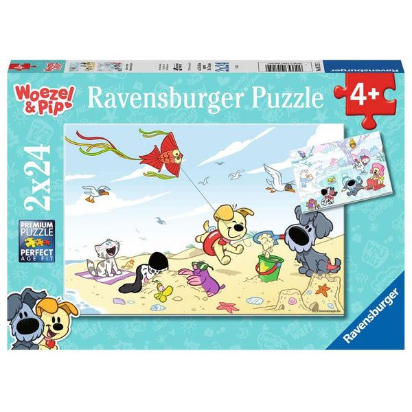Puzzel 2x24 Woezel & Pip Zomer en w