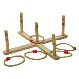 Buitenspelen Werpspel met ringen hout