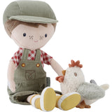 Knuffelpop Boer Jim met kip 35