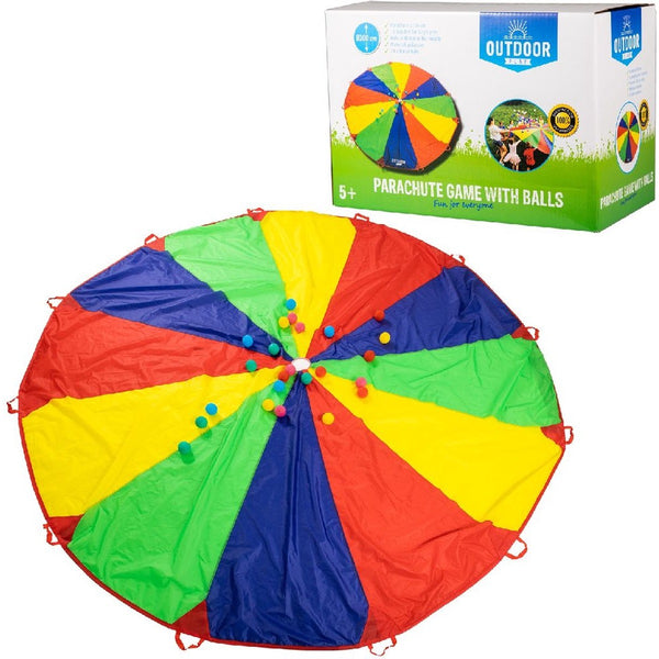 Outdoor Play Parachutedoek met ballen