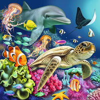 Puzzel 3x49 Onderwater wereld