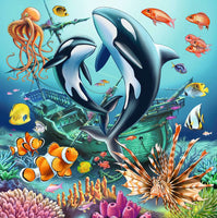 Puzzel 3x49 Onderwater wereld