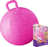 Skippybal 70cm  Roze/Glitter