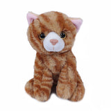 Kat grijs en bruin 14 cm
