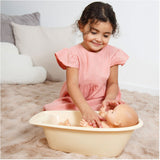 Poppenbad met toebehoren beige