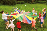 Outdoor Play Parachutedoek met ballen
