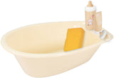 Poppenbad met toebehoren beige