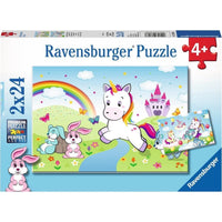 Puzzel 2x24 Sprookjes eenhoorn