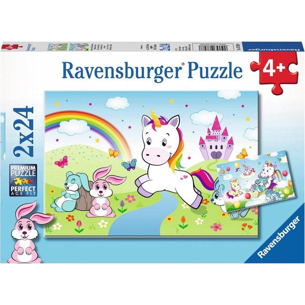Puzzel 2x24 Sprookjes eenhoorn