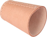 Pokerbeker leder bruin 10cm
