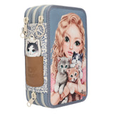 TOPModel 3-vaks etui CAT LOVE