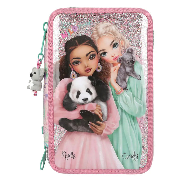 TOPModel 3-vaks etui WILD