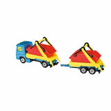 Siku 1695 Vrachtwagen + Puincontainer En Aanhanger