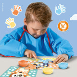 SES Bluey fingerpaint art