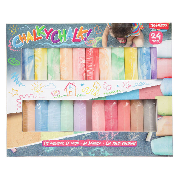 CHALKY CHALK Stoepkrijt -All Colours- 24st in doos