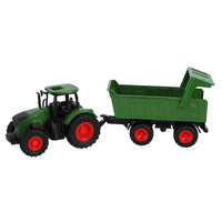 Kids Globe tractor met trailer