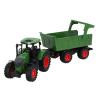 Kids Globe tractor met trailer