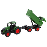 Kids Globe tractor met trailer