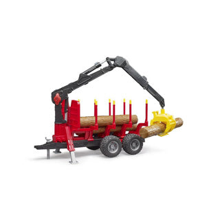 Bruder boomstamaanhanger/kraan