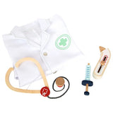 Dokterjas met Houten Accessoir