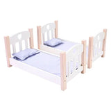 Poppen Stapelbed grijs/wit