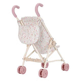Metalen poppenbuggy soft flowe