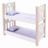 Poppen Stapelbed grijs/wit