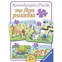 Puzzel 2+4+6+8 Schattige huisdieren