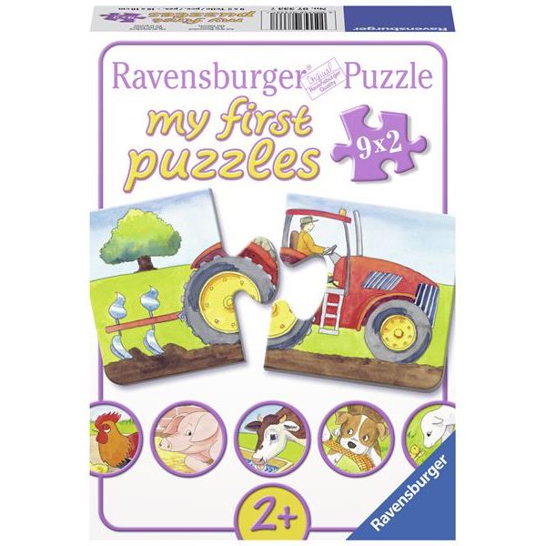 Puzzel 9x2 Op de boerderij