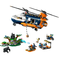 LEGO 60437 City Exploration JungleonderzoekersHelikopter Bij de Basis