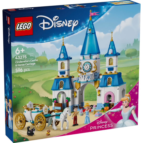 LEGO 43275 Disney Princess Assepoesters kasteel enpaardenkoets