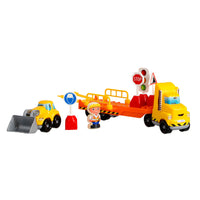 Vrachtwagen Met Oplegger Abrick
