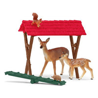 SCHLEICH de bosdieren voeren