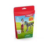 SCHLEICH mevrouw kramer met veulen
