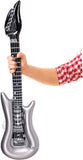 Gitaar zilver opblaasbaar