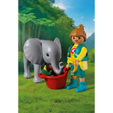 Playmobil 72092 Dierentuin Babyolifant En Dierenverzorger
