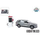Kids Globe Volvo EX90 m/oplaadpaal licht geluid die cast pull back 13,5cm