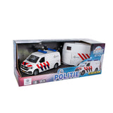 Politie met paardentrailer
