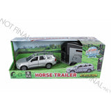 Kids Globe Volvo EX90 met Cheval Liberte paardentrailer die cast pull back 28cm