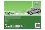 Kids Globe Land Rover met Cheval Liberte paardentrailer die cast pull back 26cm