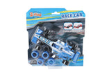2-Play formula race auto met extra banden die cast pull back 2ass 17cm