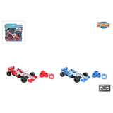 2-Play formula race auto met extra banden die cast pull back 2ass 17cm