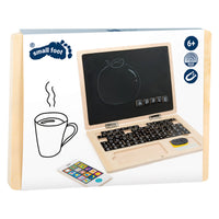 Houten laptop/magneetbord