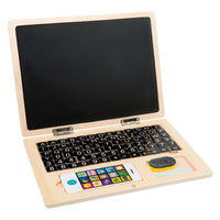 Houten laptop/magneetbord