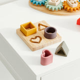 Tickit Silisoft Figuren Puzzel Aarde Kleuren - Pk4