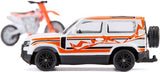 Land rover def. motorbike KTM